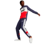 Ensemble ADULTS PUMA Essentials ESS+ Colorblock Crew FL Peacoa BLEU – Image 2