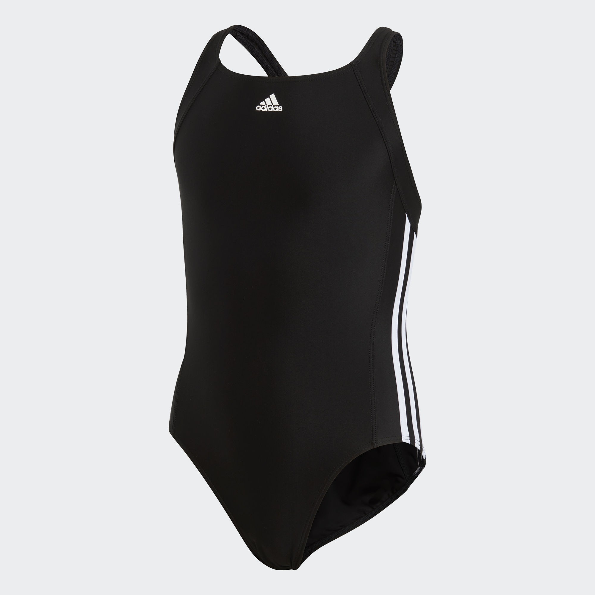 BP5449_01_laydown.jpg Maillot De Bain Adidas Essence Core 1 Pièce Fille – Noir – Image 1