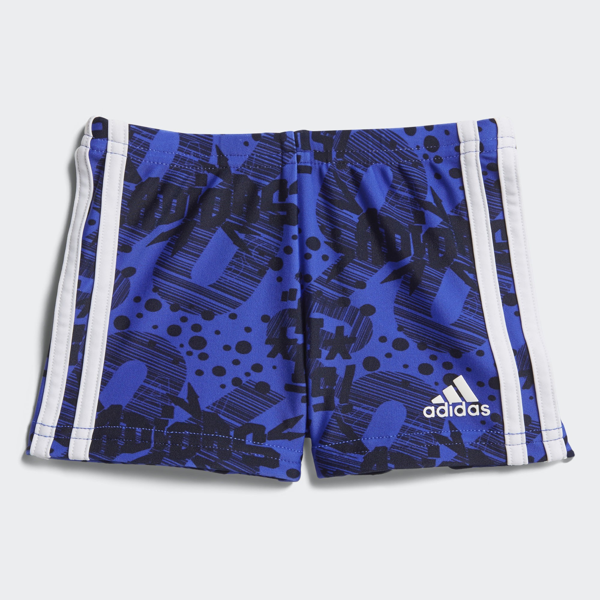 CV4657_01_laydown.jpg Boxer De Bain Adidas Bleu Pour Garçon – Image 1