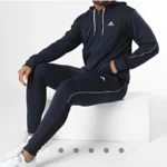 Ensemble - Adidas Mens Ribbed Aeroready Tracksuit Full Suit
