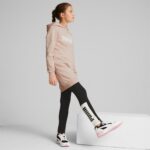 Robe à capuche Essentials Logo Enfant et Adolescent ROSE – Image 3