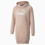 Robe à capuche Essentials Logo Enfant et Adolescent ROSE – Image 6