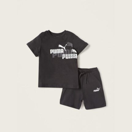 Ensemble d'été Puma Minicats ESS+ : T-Shirt et Short pour Enfants
