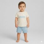 Ensemble short et t-shirt Minicats Essentials Bébé