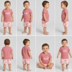 Ensemble short et t-shirt tie-dye Essentials Bébé – Image 2