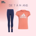 Ensembles Fille Adidas en coton Essentials Big Logo