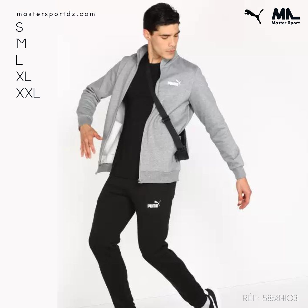 no-promo.jpg Ensemble ADULTS PUMA Clean Sweat Suit FL Medium Gray Heather – Image 1