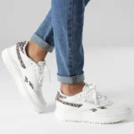 Baskets Femme Club C Double Revenge Chalk Taupe Core Black – Image 3