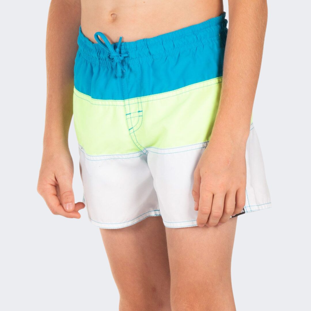 short-de-bain-adidas-pour-garcon-bleu-vert-blanc-original-algerie-dz-5.jpg Short de Bain Adidas Colorblock pour Garçons – Image 1