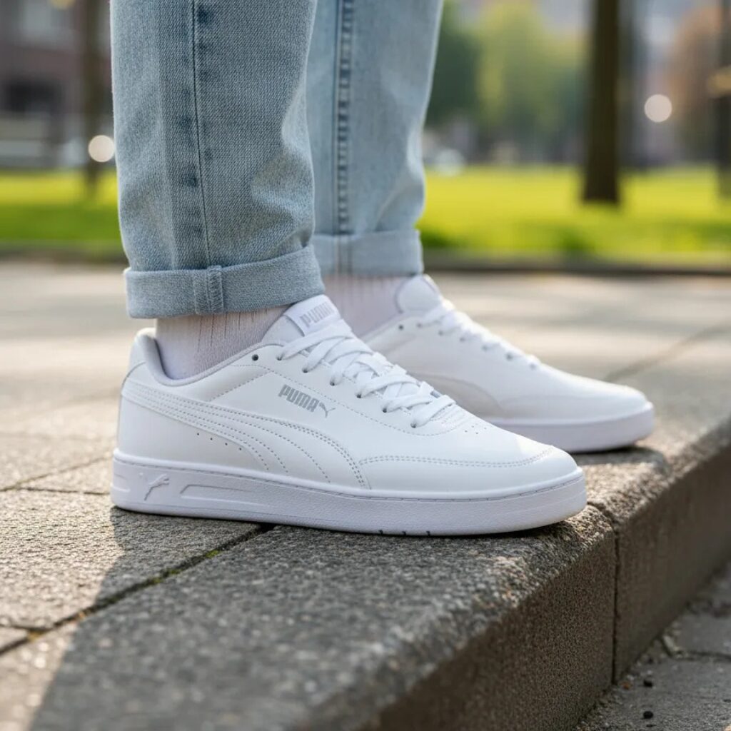 sneakers-puma-court-classic-clean-unisexe-original-algerie-dz-8.jpg Sneakers Puma Court Classic Clean Unisexe – Image 1