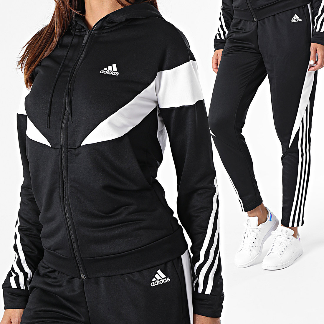 survetement-adidas-sportswear-colorblock-original-algerie-dz-5.jpg Survêtement Adidas Sportswear Colorblock pour Femmes – Image 1