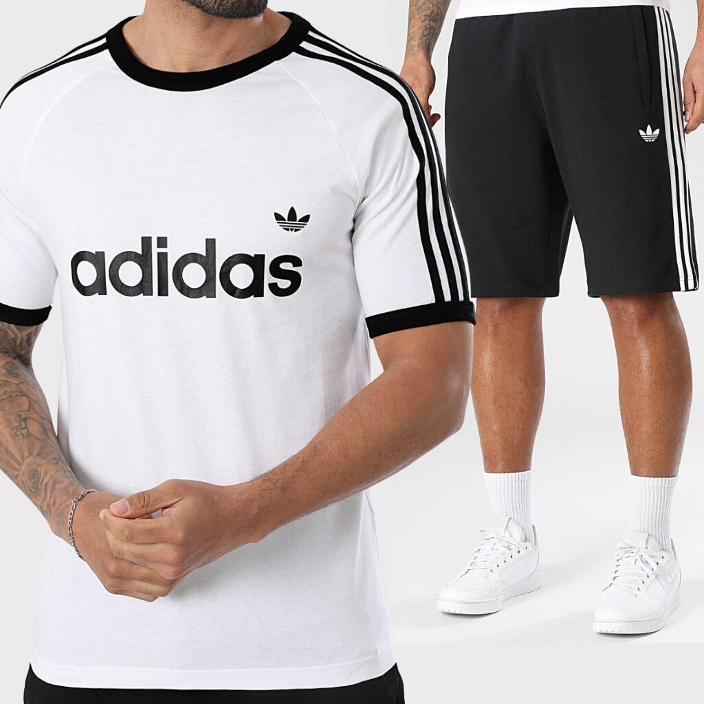 t-shirt-adidas-3-bandes-original-algerie-dz-16.jpg Ensemble Adidas 3 Bandes – Image 1