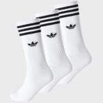 Image de Chaussettes mi-mollet Adidas 3 bandes (3 paires)  - Original Algérie Master Sport DZ